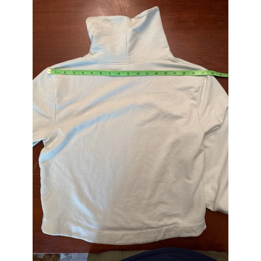 Adidas girls XL 16 light pale green high slouch neck sweatshirt‎